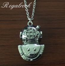 Regalrock Hot Anti Armor Holy Diver Jewelry The Deep Sea Diver Diving Helmet Necklace 2024 - buy cheap
