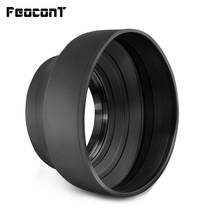 55mm Rubber Lens Hood Tele Wide-Angle Standard 49mm 58mm 67mm 62mm Three-way Hood Collapsible Camera Lens For Canon Nikon 2024 - buy cheap