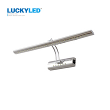 LUCKY LED Mirror light 9W 55cm AC 220V 110V stainless steel bathroom Wall lamps wall sconces lighting with switch 2024 - buy cheap