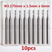 3.175mm*1.5mm*6mm,Freeshipping CNC Solid carbide woodworking router bit,Tungsten end mill,2 flute ball nose milling cutter,MDF 2024 - buy cheap