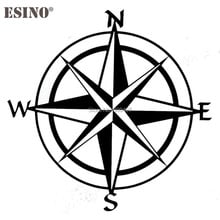 New Car Styling Outdoor NSWE Compass Travel Wander Lost Direction Reflective Auto Decal Car Sticker Pattern Vinyl 2024 - buy cheap