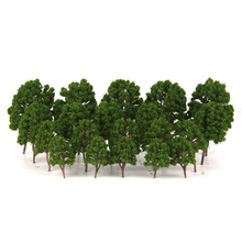 20pcs/Pack Green Model Trees Train Railway Diorama Garden Park Scenery Layout Accessories HO OO N Scale 2024 - buy cheap