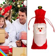 Крышка для бутылки с красным вином сумки украшения дома вечерние Merry Санта Клаус Новогоднее украшение 2024 - купить недорого
