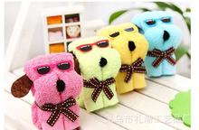 30 pcs/lot! Creative and Lovely Dog Shape Cake Towel Personality Wedding Persent Birthday Gifts 20*20cm 2024 - buy cheap