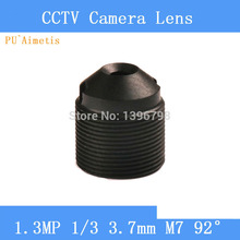 Lentes para câmera de vigilância pu'aimetis, lentes cctv de 1/3 mp, 3.7 hd, mm, faixa de lente infravermelha m7, 97 graus 2024 - compre barato
