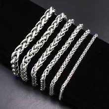 diylocket Bracelet Men Stainless Steel Silver color Bracelet Men Curb Cuban Men Handcuffs Bracelets Mens Jewerly 3/4/5/6/7/8mm 2024 - buy cheap