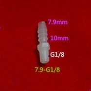 Adaptador de mangueira, conector de plástico g1/8 ", 7.9 * g1/8", redutor, encaixes de tubo, conector de plástico 2024 - compre barato