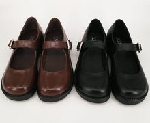 Униформа Biamoxer для японских школьников и студентов, обувь Uwabaki JK с круглым носком и пряжкой, Лолита для женщин и девочек, обувь для косплея на среднем каблуке JK 2024 - купить недорого