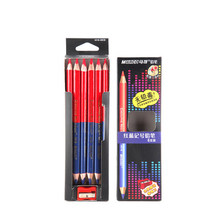 Lápis vermelho e azul Duplo-ended lápis desenho marcador marcador caneta lápis de cor arte desenho da mão especial 12 pcs 2024 - compre barato