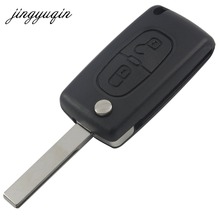 jingyuqin 10pcs HCA Blade Flip Remote Key Shell 2 Button FOR Peugeot 307 408 308 3008 Citroen C2 C5 C6 C8 Xsara Picasso Fob Case 2024 - buy cheap