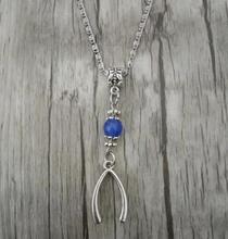 Pingente/colar decorativo feminino-8 peças, joias com contas de vidro, colar 2024 - compre barato