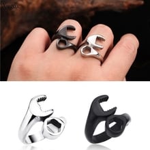 Anillo de acero inoxidable para hombre, llave mecánica, Punk, US8-13 2024 - compra barato