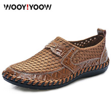 WOOY!YOOW New Summer Men's Casual Shoes Breathable Adult Men's Shoes Soft Mesh Shoes Lightweight Comfortable Walking Shoes 2024 - buy cheap