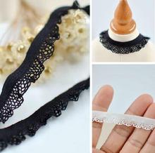 Hot ! 5 Meters 10mm/13mm Soft White Black Elastic Sewing Lace Trimmings Stretchy Lace Trim DIY Material 2024 - buy cheap