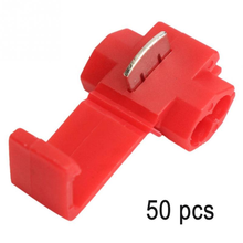 50Pcs Red Electrical Cable Connectors Fast Quick Splice Lock Wire Terminals Crimp 2024 - buy cheap