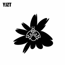 YJZT-calcomanía de vinilo para coche, pegatina artística de 15,1 CM x 15,1 CM con diseño de insectos, precioso y Original, C19-1535 negro/plateado 2024 - compra barato