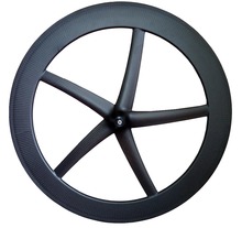 700C 25mm width 5-Spokes Clincher/tubular carbon Wheels Five-spoke 65mm depth  for Track/ Road Bike carbon wheelset 2024 - buy cheap