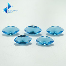 Tamaño 1,5x3 ~ 8x16mm, Color azul marino, forma de marquesa, máquina de corte, gemas de piedras de vidrio sueltas, cuentas de vidrio, gemas sintéticas 2024 - compra barato