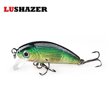 LUSHAZER Minnow fishing lure 4.5cm 4.8g carp fishing bait China isca artificial hard lures wobbler fishing tackle crankbait 2024 - buy cheap