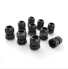 10pcs PG16 Waterproof Connector Gland Dia. 10-14mm Cable Black 2024 - buy cheap