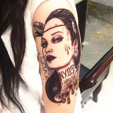2 шт., Angelina Jolie, водонепроницаемая временная татуировка, металлическая тату-наклейка, большие временные татуировки, наклейки на выбор, тату 2024 - купить недорого