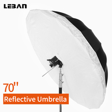 Godox-sombrilla reflectante de estudio, paraguas de iluminación con gran cubierta difusora, 70 "/178cm, color negro y plateado 2024 - compra barato