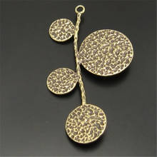 12pcs/pack Vintage Leaf Necklace Pendant Wholesale Vintage Bronze Alloy Tree Pendants Charms 40*24mm Jewelry Findings 03746 2024 - buy cheap