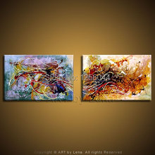 wholesale 100% handmade oil painting modern wall art beauty living room paintings 2 panels wall canvas hand painted 2024 - buy cheap