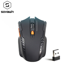 SOVAWIN Mini Wireless Mouse Portable Ergonomics Optical Gaming Mouse 2000 DPI USB 2.4G Computer Mause For Laptop PC Game Mice 2024 - buy cheap