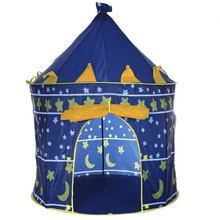 2 Colors Folding Tent Kids Children Boy Castle Cubby Play House Kids Gifts Outdoor Toy Tents Portable Foldable Play Tent Prince 2024 - buy cheap