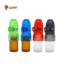 HONEYPUFF 1PC Glass Bottle 53mm/67mm/82mm Snuff Dispenser Bullet Rocket Snorter  Snorter Sniffer Color Random 2024 - buy cheap