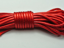 Cordón encerado rojo coreano, hilo de 2,5mm para pulsera y collar, 10 metros 2024 - compra barato