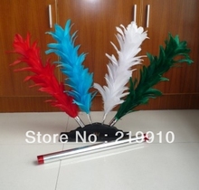 Free shipping Hamed Colorful Feather Sticks  -- Magic Props, Magic Trick 2024 - buy cheap