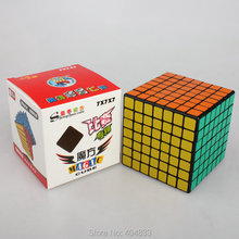 Shengshou-cubo mágico de 7x7 para niños, giro puzle de Blanco/Negro, juguetes educativos sin pegatinas, idea de regalo 2024 - compra barato
