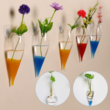 Новые подвесные Гидропонные вазы, стеклянная настенная ваза, бутылка для украшения растений и цветов 2024 - купить недорого