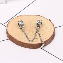 Vintage Silver Plated Beads Charm Vintage Grains of Energy Safety Chain Charms Fit Original  Women Bracelets DIY Jewelry 2024 - buy cheap