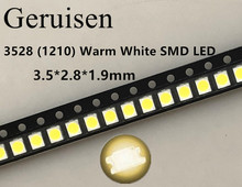 500PCS 1210 SMD SMT 3528 LED Warm white POWER TOP PLCC-2 Lamp Bead SMD Chip for All Kinds of LED Light 2024 - buy cheap