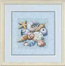 Unprinted DIY Needlecrafts Counted Cross Stitch Kits, Shells In The Sand Lovely Children Bedroom Decoration Hand made Embroidery 2024 - buy cheap