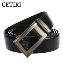 3.5CM Belts for Men Genuine Leather Vintage High Quality Belt Male Alloy Automatic Buckle Luxury Waist Trouser belt Strap CETIRI 2024 - buy cheap