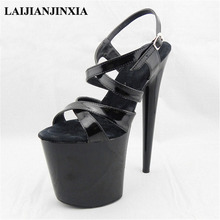 LAIJIANJINXIA New Women New 20cm Ultra High Heels Platform Sandals Night Club Party Wedding Dress Dancing Shoes Pole Dance Shoes 2024 - buy cheap