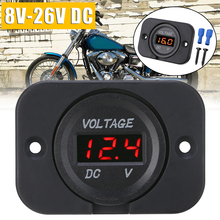 For Car ATV SUV Boat 1PC 12V-24V Red LED Digital Voltmeter Panel Car Motorcycle Voltage Meter Gauge Mayitr 2024 - buy cheap
