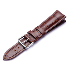 Black Brown Watchbands Genuine Leather Watchband Stainless Steel Buckle Clasp Watch Band Leather Strap 14mm 16mm 18mm 20mm 22mm 2024 - buy cheap