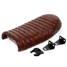 Sillín plano Universal para motocicleta, asiento Vintage marrón, para Honda, CB, Suzuki, GS, Yamaha, XJ, KAWASAKI, KZ 2024 - compra barato