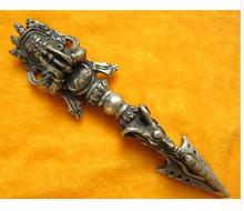 wholesale bronze factory Pure Copper decoration Chinese bronze Buddhist or Taoist instruments Vajra sword buddha head old 2024 - buy cheap