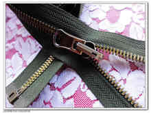 5#  olive metal zipper 100cm 2pcs zipper repalcement jacket diy clothes Luggage garment bags accessories 2024 - buy cheap