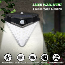32 LED Solar Light Sensor de Movimento PIR Solar Lâmpada Do Jardim Ao Ar Livre Quintal Caminho Paisagem Luz de Parede À Prova D' Água De Segurança Passarela