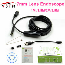 1M/1.5M/2M/3.5M 7mm Lens USB Endoscope Camera Waterproof Wire Snake Tube Inspection Borescope For OTG Compatible Android Phones 2024 - buy cheap