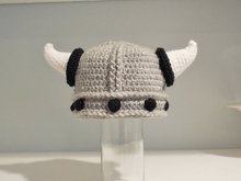 Crochet Baby Hat , Baby Viking Ha tWith beard , Baby Photo Prop Crochet Viking Hat ,Baby Halloween Hat ,Baby Beanie 100% cotton 2024 - buy cheap