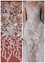 SYJ-825 Embroidered Design And Free shipping French Net Lace Fabric 2024 - buy cheap