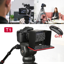 Bestview T1 Smartphone Teleprompter for Sony Canon Nikon Camera for Youtube Interview Photo Studio Video T1 DSLR Teleprompter 2024 - buy cheap
